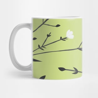 Branches Pattern in Olive Mug